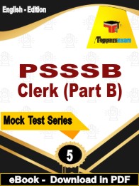 PSSSB Clerk (Part B) PDF Book In English - Practice Set