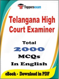Telangana High Court Examiner PDF Book In English - MCQ / Objective Questions