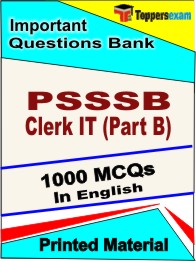 PSSSB Clerk IT (Part B) Book in English - Objective MCQ