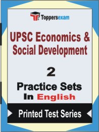 UPSC Economics & Social Development Book in English - Question Paper / Practice Set
