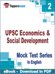 UPSC Economics & Social Development PDF Book In English - Question Paper