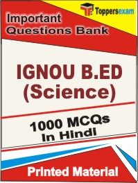 IGNOU B.ED (Science) Book in Hindi - Objective MCQ