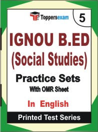 IGNOU B.ED (Social Studies) Book in English - Mock Test / Practice Set