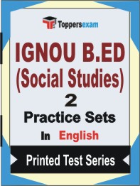 IGNOU B.ED (Social Studies) Book in English - Question Paper / Practice Set