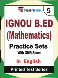 IGNOU B.ED (Mathematics) Book in English - Mock Test / Practice Set