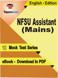 NFSU Assistant (Mains) Test PDF Book In English - Mock Test/Practice Set