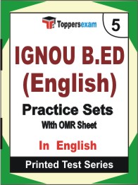 IGNOU B.ED (English) Book in English - Mock Test / Practice Set