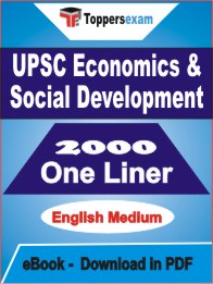 UPSC Economics & Social Development One Liner Book PDF in English
