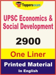 UPSC Economics & Social Development One Liner Book in English
