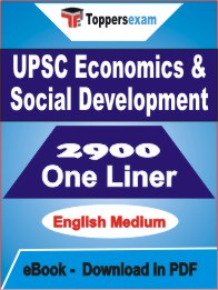 UPSC Economics & Social Development One Liner Book PDF in English