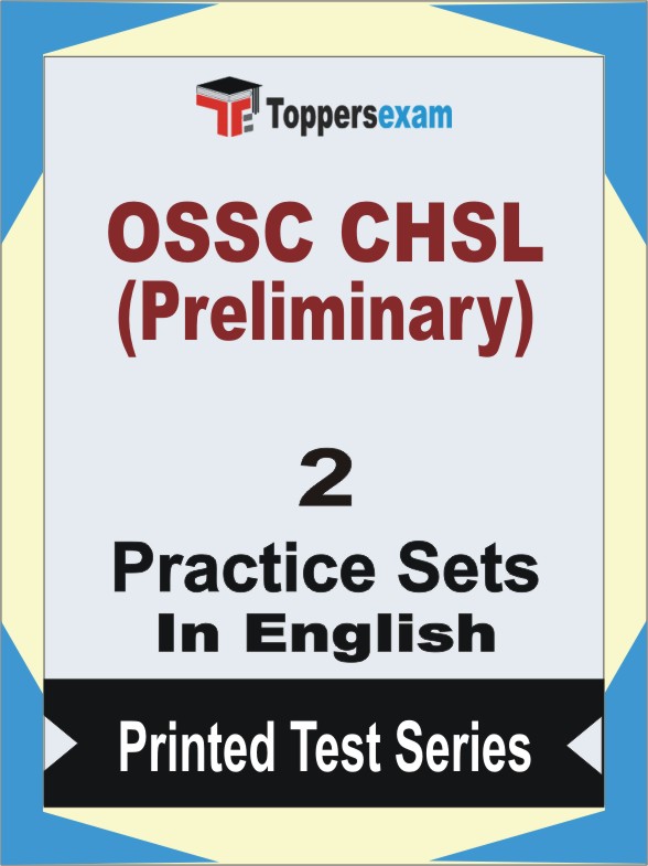 OSSC CHSL (Preliminary) Book in English - Question Paper / Practice Set