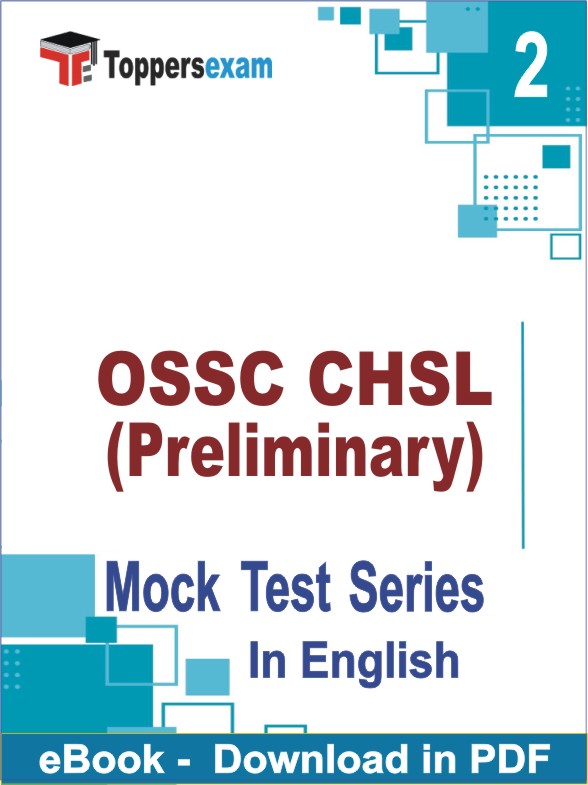 OSSC CHSL (Preliminary) PDF Book In English - Question Paper