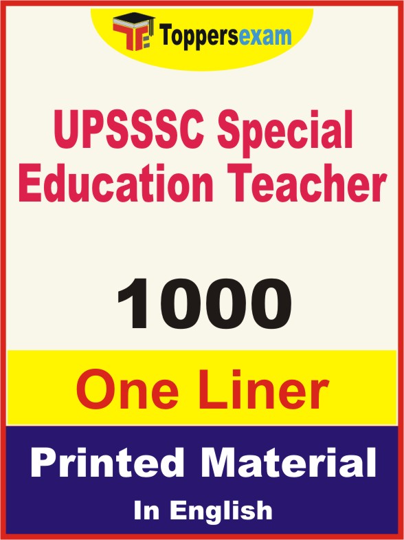 UPSSSC Special Education Teacher One Liner Book in English