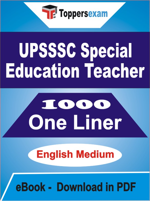 UPSSSC Special Education Teacher One Liner Book PDF in English