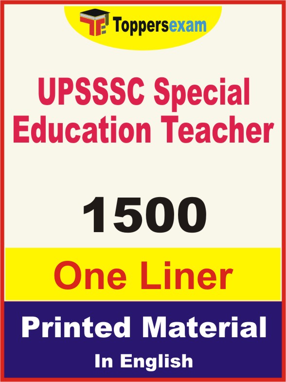 UPSSSC Special Education Teacher One Liner Book in English