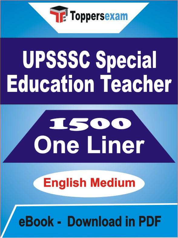 UPSSSC Special Education Teacher One Liner Book PDF in English