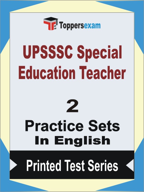 UPSSSC Special Education Teacher Book in English - Question Paper / Practice Set