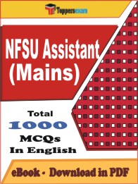 NFSU Assistant (Mains) PDF Book in English - MCQ / Objective Questions
