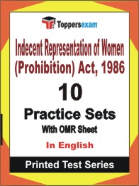 Indecent Representation of Women (Prohibition) Act, 1986 Book in English - Practice Set