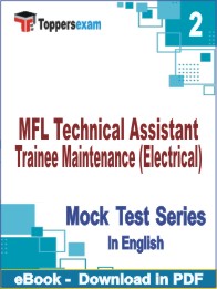 MFL Technical Assistant Trainee Maintenance (Electrical) Test PDF Book In English - Question Paper