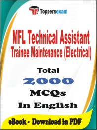 MFL Technical Assistant Trainee Maintenance (Electrical) PDF Book in English - MCQ / Objective Questions