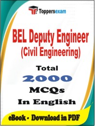 BEL Deputy Engineer (Civil Engineering) PDF Book in English - MCQ / Objective Questions