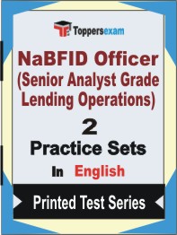 NaBFID Officer (Senior Analyst Grade Lending Operations) Book in English - Question Paper / Practice Set