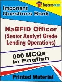 NaBFID Officer (Senior Analyst Grade Lending Operations) Book in English - Objective MCQ