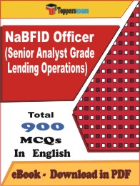 NaBFID Officer (Senior Analyst Grade Lending Operations) PDF Book In English - MCQ / Objective Questions