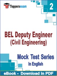 BEL Deputy Engineer (Civil Engineering) Test PDF Book In English - Question Paper