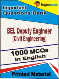 BEL Deputy Engineer (Civil Engineering) Book in English - Objective MCQ