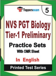 NVS PGT Biology (Tier-1) Preliminary Book in English - Mock Test / Practice Set