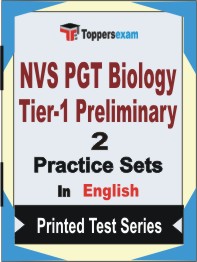 NVS PGT Biology (Tier-1) Preliminary Book in English - Question Paper / Practice Set
