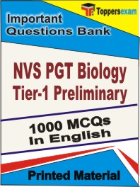 NVS PGT Biology (Tier-1) Preliminary Book in English - Objective MCQ