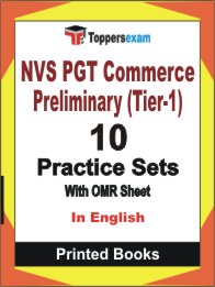 NVS PGT Commerce Preliminary (Tier-1) Book in English - Practice Set