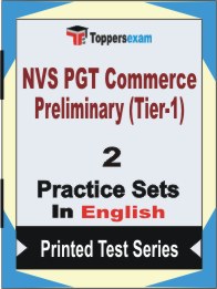 NVS PGT Commerce Preliminary (Tier-1) Book in English - Question Paper / Practice Set