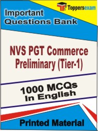 NVS PGT Commerce Preliminary (Tier-1) Book in English - Objective MCQ