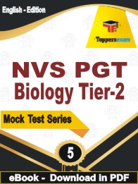 NVS PGT Biology (Tier-2) Test PDF Book In English - Practice Set