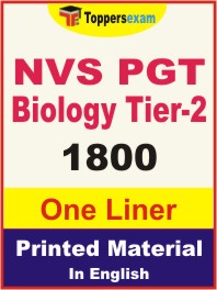 NVS PGT Biology (Tier-2) One Liner Book in English