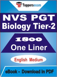 NVS PGT Biology (Tier-2) One Liner Book PDF in English