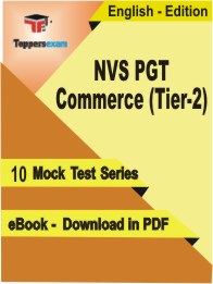 NVS PGT Commerce (Tier-2) PDF Book In English - Mock Test/Practice Set