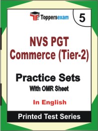 NVS PGT Commerce (Tier-2) Book in English - Mock Test / Practice Set