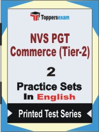 NVS PGT Commerce (Tier-2) Book in English - Question Paper / Practice Set