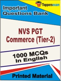 NVS PGT Commerce (Tier-2) Book in English - Objective MCQ