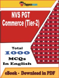 NVS PGT Commerce (Tier-2) PDF Book In English - MCQ / Objective Questions