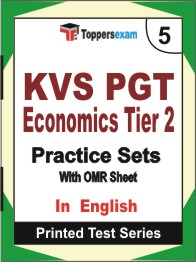 KVS PGT Economics (Tier-2) Book in English - Mock Test / Practice Set