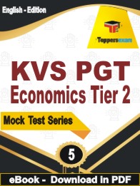 KVS PGT Economics (Tier-2) Test PDF Book In English - Practice Set