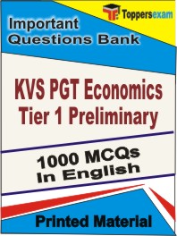 KVS PGT Economics Tier 1 Preliminary Book in English - Objective MCQ