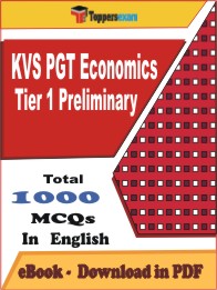 KVS PGT Economics Tier 1 Preliminary PDF Book In English - MCQ / Objective Questions