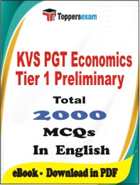 KVS PGT Economics Tier 1 Preliminary PDF Book In English - MCQ / Objective Questions